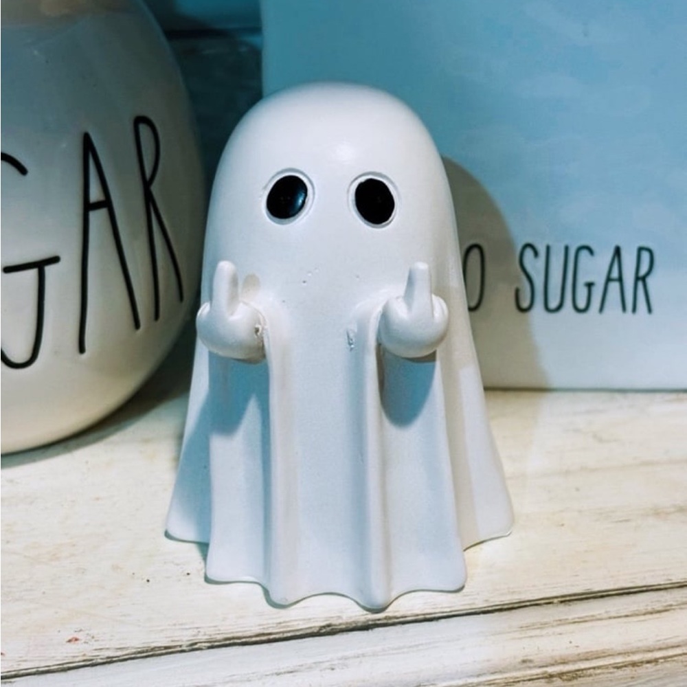 Naughty ghost Halloween decor